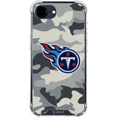 NFL Tennessee Titans Camo iPhone 16e Clear Case