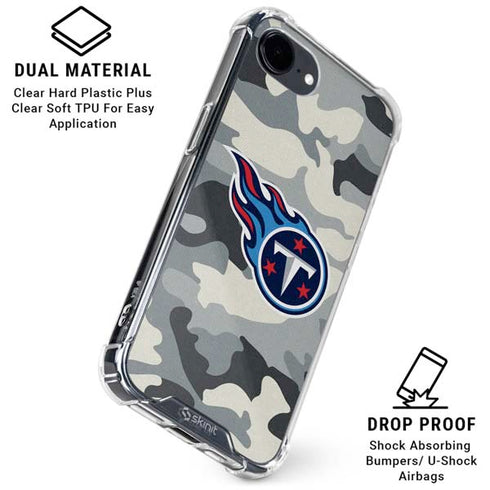 NFL Tennessee Titans Camo iPhone 16e Clear Case