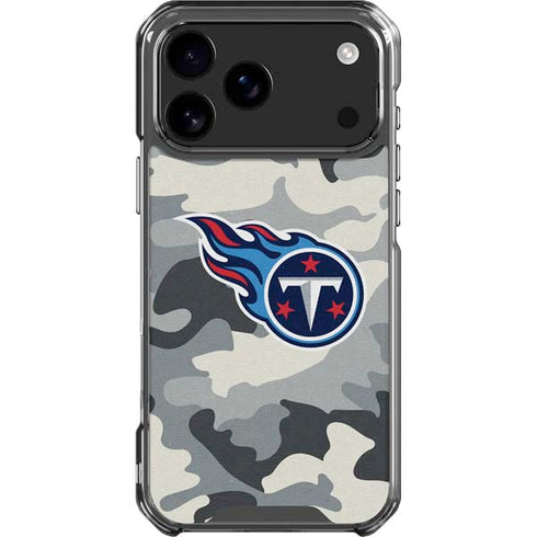NFL Tennessee Titans Camo iPhone 18 Pro Max Clear Case