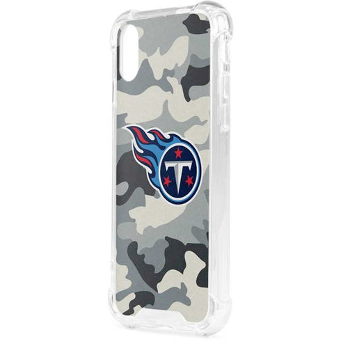 NFL Tennessee Titans Camo iPhone XS Clear Case