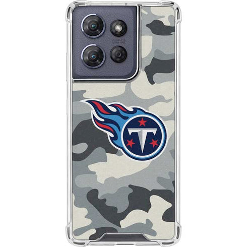 NFL Tennessee Titans Camo Moto G Power 5G (2025) Clear Case