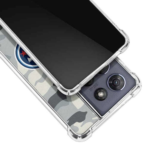 NFL Tennessee Titans Camo Moto G Power 5G (2025) Clear Case