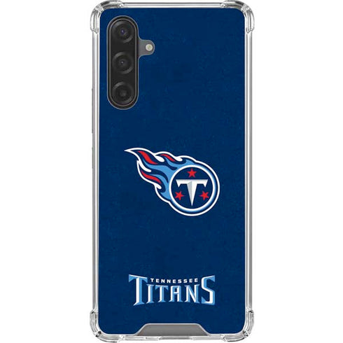 NFL Tennessee Titans Distressed Galaxy A17 Clear Case