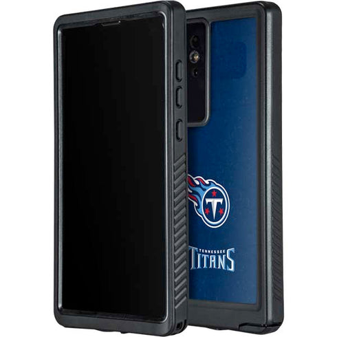 NFL Tennessee Titans Distressed Galaxy S24 Ultra Waterproof Case