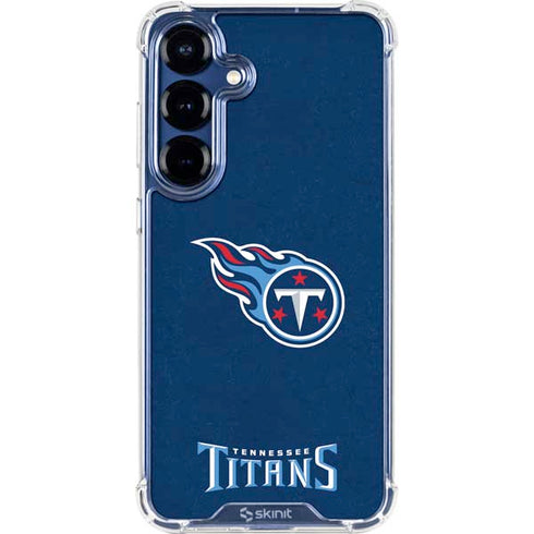 NFL Tennessee Titans Distressed Galaxy S25 Plus Clear Case
