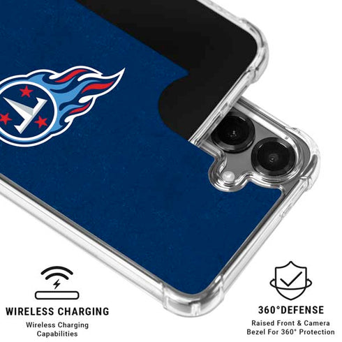 NFL Tennessee Titans Distressed Galaxy S26 Clear Case