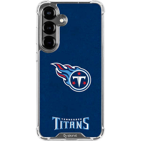 NFL Tennessee Titans Distressed Galaxy S26 Plus Clear Case