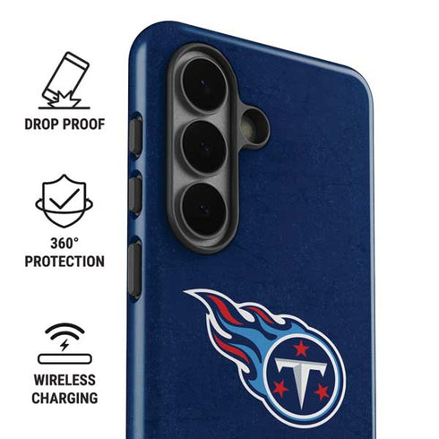 NFL Tennessee Titans Distressed Galaxy S26 Plus Impact Case