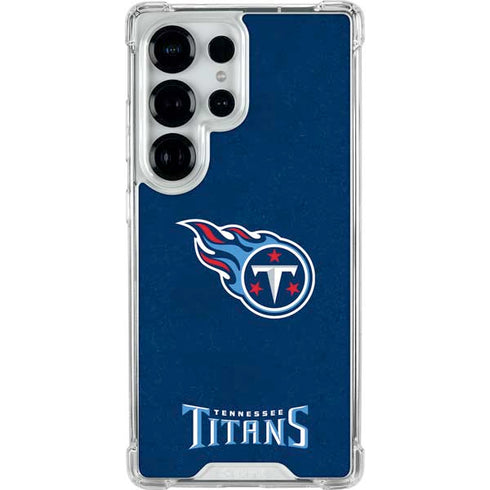 NFL Tennessee Titans Distressed Galaxy S26 Ultra Clear Case