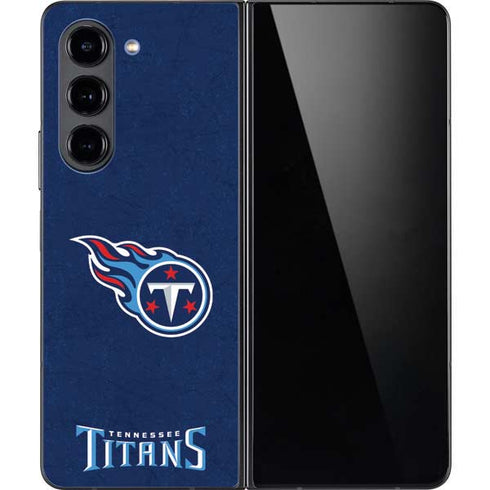 NFL Tennessee Titans Distressed Galaxy Z Fold5 5G Skin