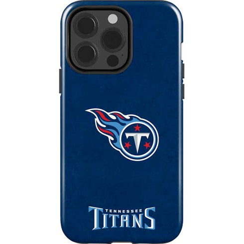 NFL Tennessee Titans Distressed iPhone 15 Pro Impact Case