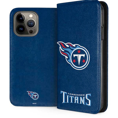 NFL Tennessee Titans Distressed iPhone 15 Pro Max Folio Case