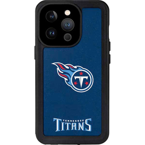 NFL Tennessee Titans Distressed iPhone 15 Pro Waterproof Case