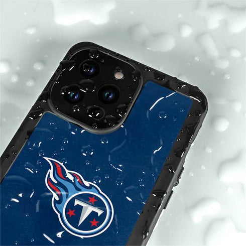 NFL Tennessee Titans Distressed iPhone 15 Pro Waterproof Case