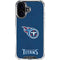 NFL Tennessee Titans Distressed iPhone 16 Plus Clear Case