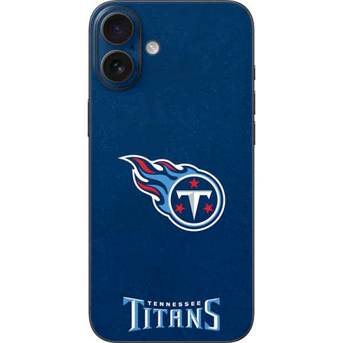 NFL Tennessee Titans Distressed iPhone 16 Plus Skin