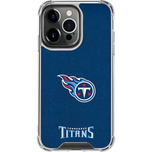 NFL Tennessee Titans Distressed iPhone 16 Pro Clear Case