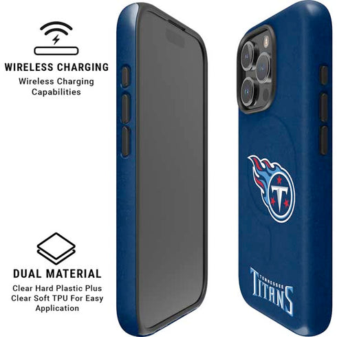 NFL Tennessee Titans Distressed iPhone 16 Pro Magsafe Impact Case