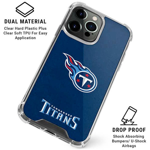NFL Tennessee Titans Distressed iPhone 16 Pro Max Clear Case