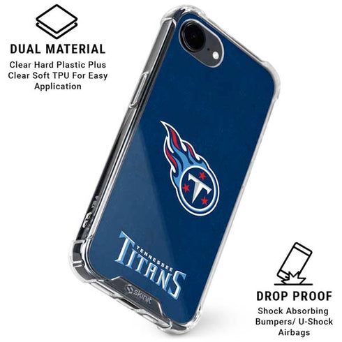 NFL Tennessee Titans Distressed iPhone 16e Clear Case