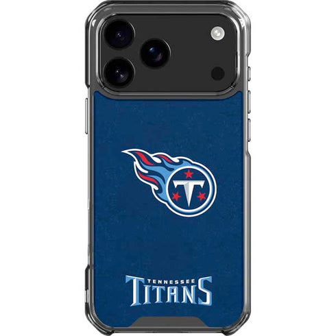 NFL Tennessee Titans Distressed iPhone 18 Pro Max Clear Case