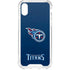 NFL Tennessee Titans Distressed iPhone XS Clear Case