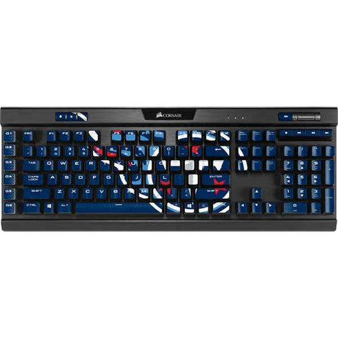 NFL Tennessee Titans Distressed K95 RGB PLATINUM Mechanical Gaming Keyboard Skin