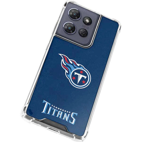 NFL Tennessee Titans Distressed Moto G 5G (2025) Clear Case