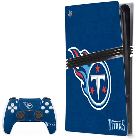 NFL Tennessee Titans Distressed PlayStation PS5 Skins