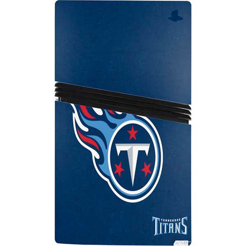 NFL Tennessee Titans Distressed PS5 Pro Console Skin