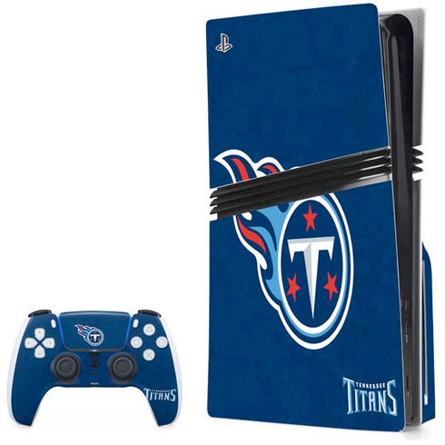 NFL Tennessee Titans Distressed PlayStation PS5 Skins