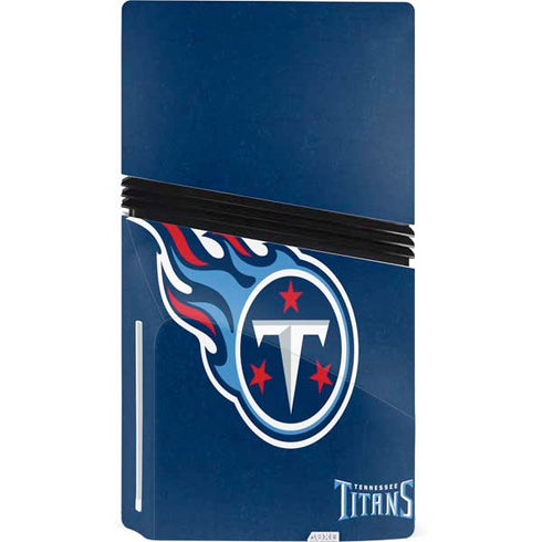 NFL Tennessee Titans Distressed PS5 Pro Disk Bundle Skin