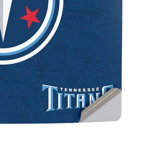 NFL Tennessee Titans Distressed PS5 Pro Disk Console Skin