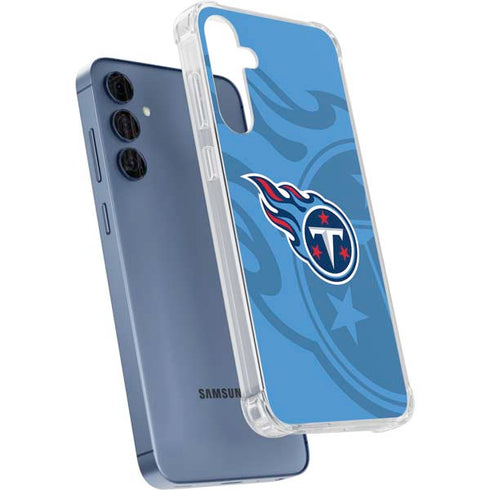 NFL Tennessee Titans Double Vision Galaxy A55 5G Clear Case