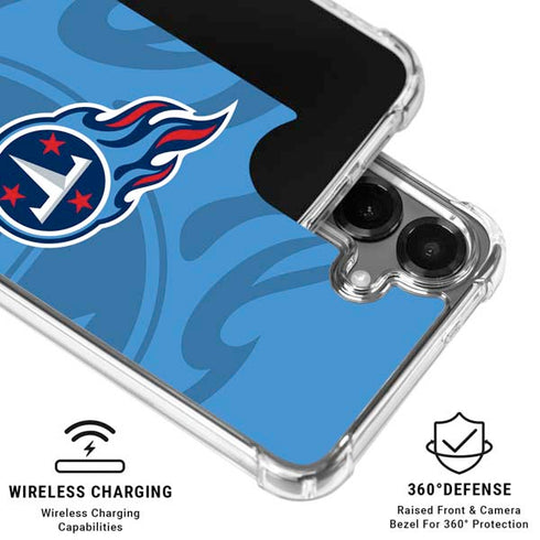 NFL Tennessee Titans Double Vision Galaxy S26 Plus Clear Case