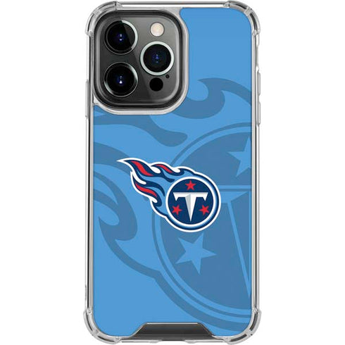 NFL Tennessee Titans Double Vision iPhone 16 Pro Clear Case
