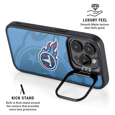 NFL Tennessee Titans Double Vision iPhone 16 Pro Kickstand Case