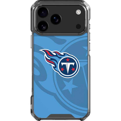 NFL Tennessee Titans Double Vision iPhone 18 Pro Max Clear Case