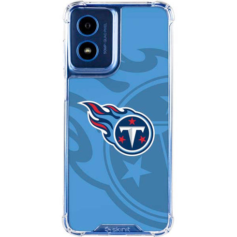 NFL Tennessee Titans Double Vision Moto G Play 4G (2024) Clear Case