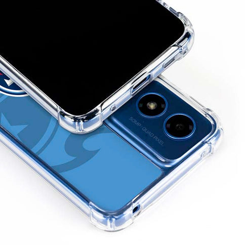 NFL Tennessee Titans Double Vision Moto G Play 4G (2024) Clear Case