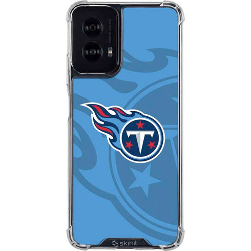 NFL Tennessee Titans Double Vision Moto G Power 5G (2024) Clear Case