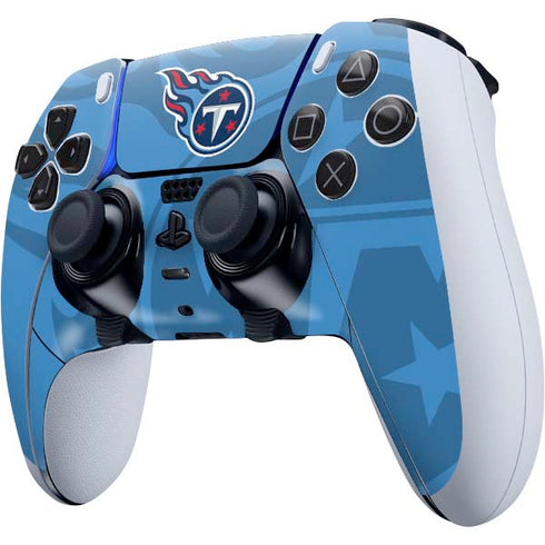 NFL Tennessee Titans Double Vision PS5 DualSense Edge Pro Controller Skin