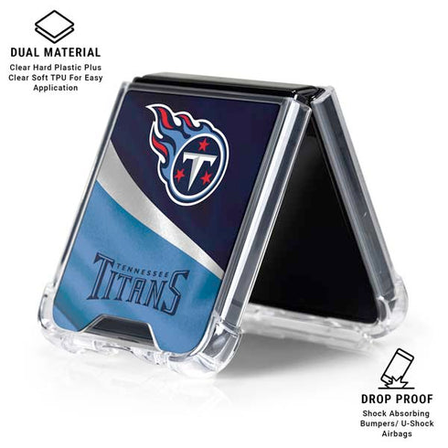 NFL Tennessee Titans Galaxy Z Flip7 Clear Case
