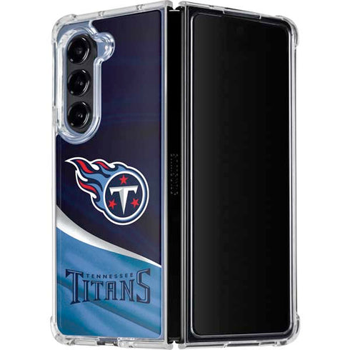NFL Tennessee Titans Galaxy Z Fold5 5G Clear Case