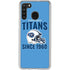 NFL Tennessee Titans Helmet Galaxy A21 Clear Case