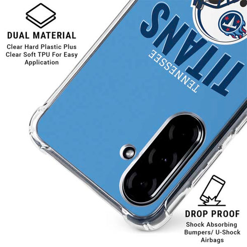 NFL Tennessee Titans Helmet Galaxy A36 5G Clear Case