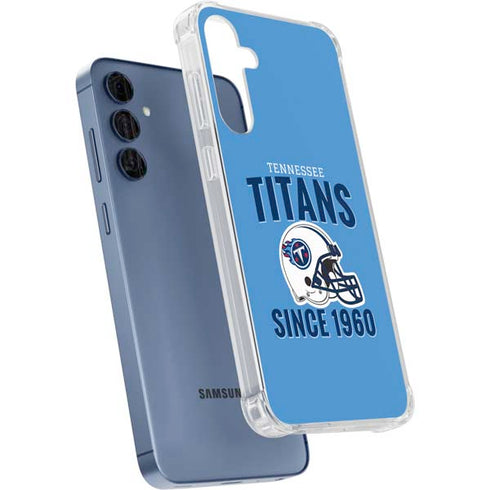 NFL Tennessee Titans Helmet Galaxy A55 5G Clear Case