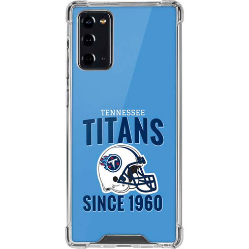 NFL Tennessee Titans Helmet Galaxy Note20 5G Clear Case