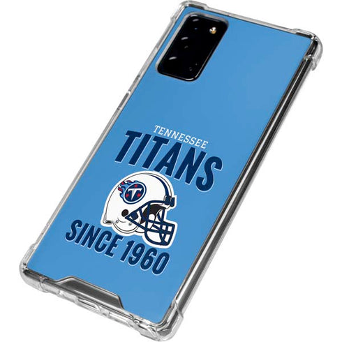 NFL Tennessee Titans Helmet Galaxy Note20 5G Clear Case