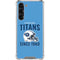 NFL Tennessee Titans Helmet Galaxy S24 FE Clear Case